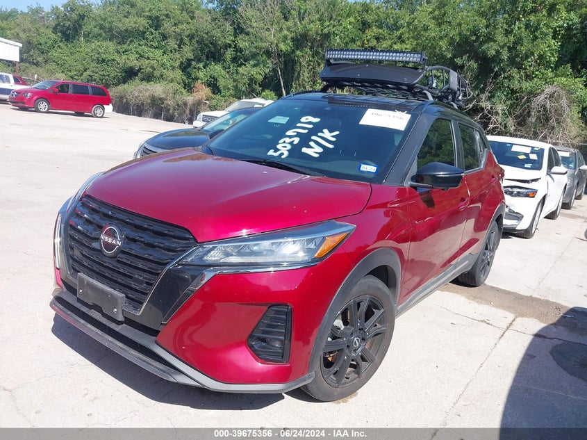 2022 Nissan Kicks Sr Xtronic Cvt VIN: 3N1CP5DV6NL503718 Lot: 39675356