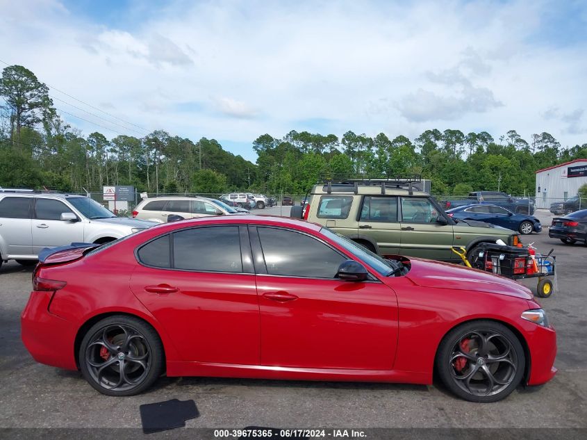 2018 Alfa Romeo Giulia Ti Sport Rwd VIN: ZARFAECN4J7567466 Lot: 39675365