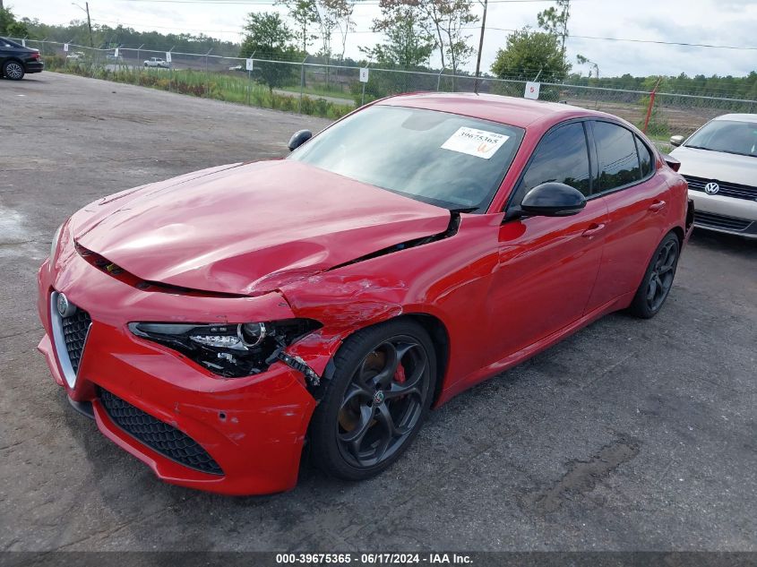 2018 Alfa Romeo Giulia Ti Sport Rwd VIN: ZARFAECN4J7567466 Lot: 39675365