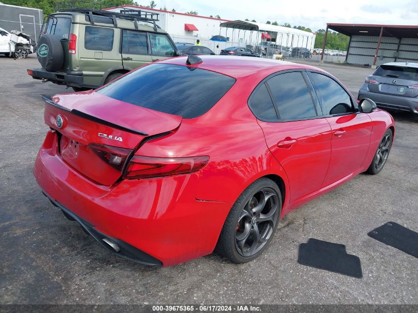 2018 Alfa Romeo Giulia Ti Sport Rwd VIN: ZARFAECN4J7567466 Lot: 39675365