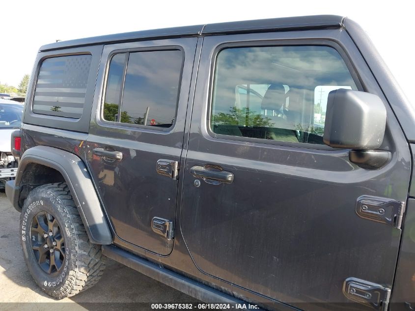 2021 Jeep Wrangler Unlimited Willys 4X4 VIN: 1C4HJXDN6MW680617 Lot: 39675382