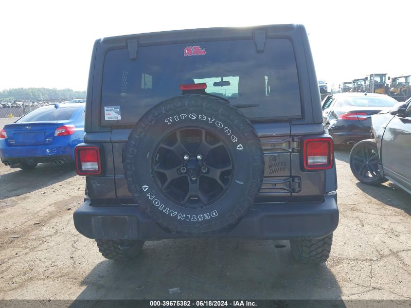 2021 Jeep Wrangler Unlimited Willys 4X4 VIN: 1C4HJXDN6MW680617 Lot: 39675382