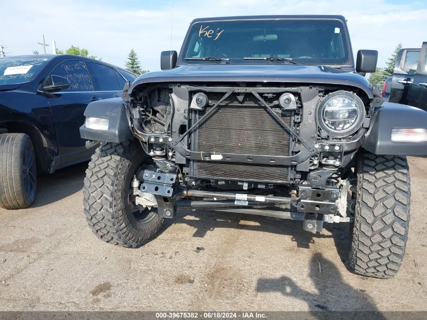 2021 Jeep Wrangler Unlimited Willys 4X4 VIN: 1C4HJXDN6MW680617 Lot: 39675382