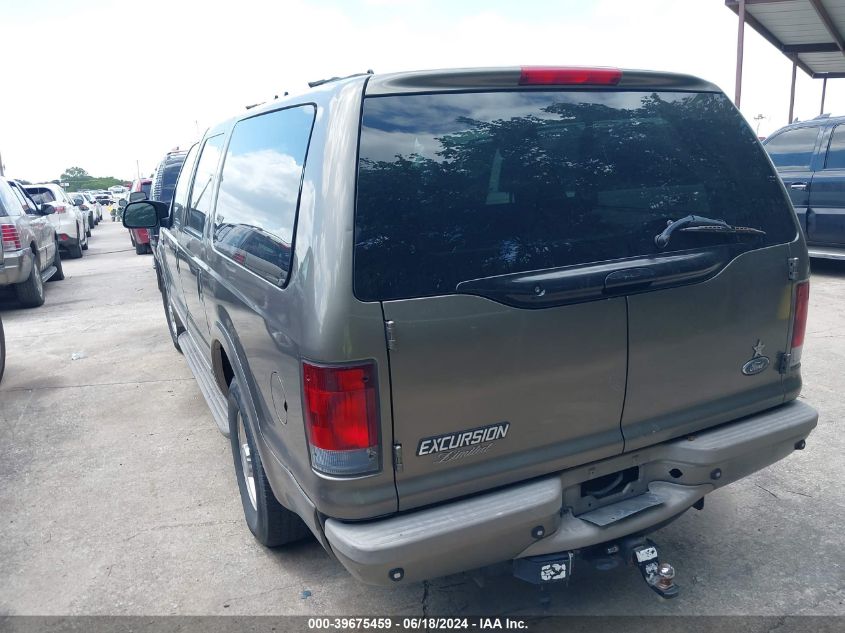 2002 Ford Excursion Limited VIN: 1FMNU42FX2ED37392 Lot: 39675459