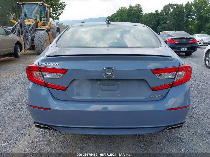 2021 Honda Accord Sport VIN: 1HGCV1F36MA100000 Lot: 39675462