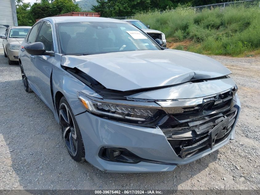 2021 Honda Accord Sport VIN: 1HGCV1F36MA100000 Lot: 39675462