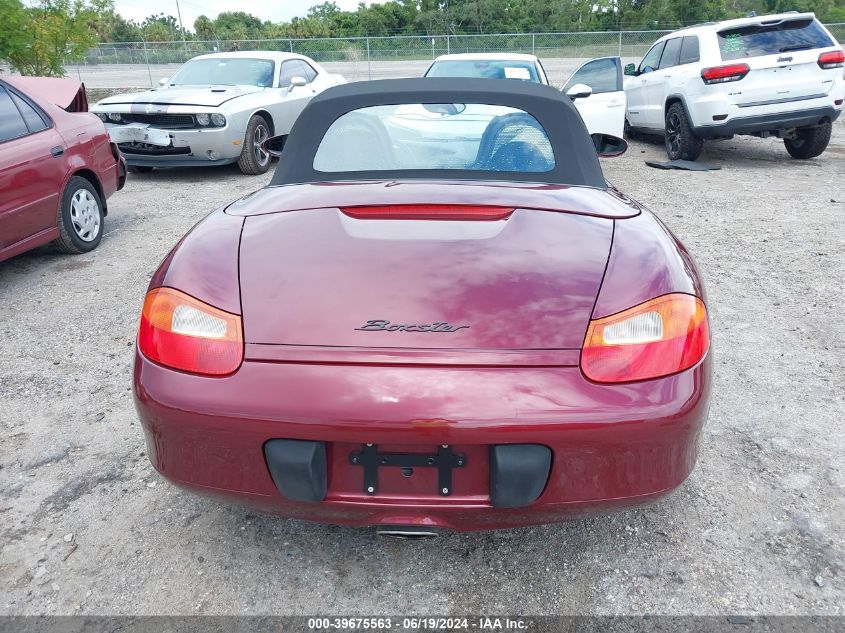 1997 Porsche Boxster VIN: WP0CA2984VS625785 Lot: 39675563