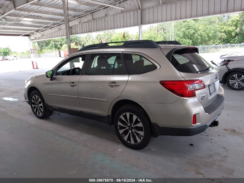 2015 Subaru Outback 2.5I Limited VIN: 4S4BSANCXF3300319 Lot: 39675570