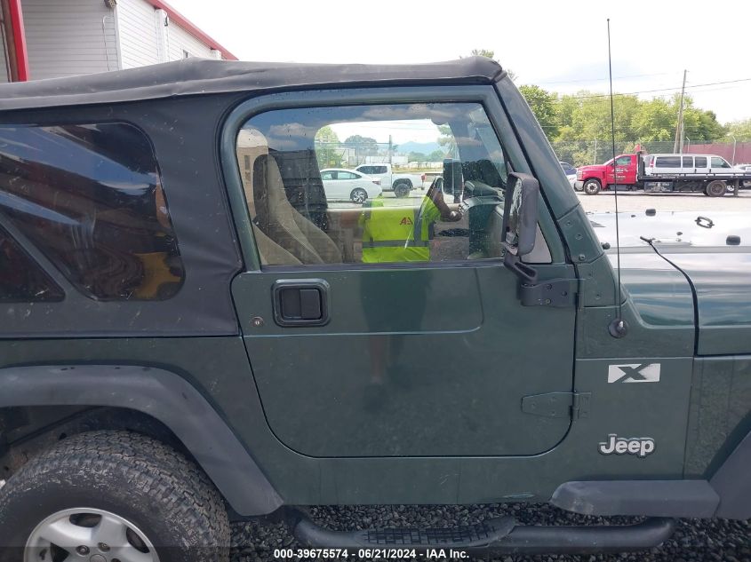 2002 Jeep Wrangler X VIN: 1J4FA39S42P707653 Lot: 39675574