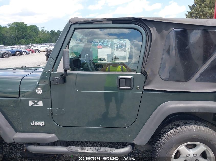 2002 Jeep Wrangler X VIN: 1J4FA39S42P707653 Lot: 39675574