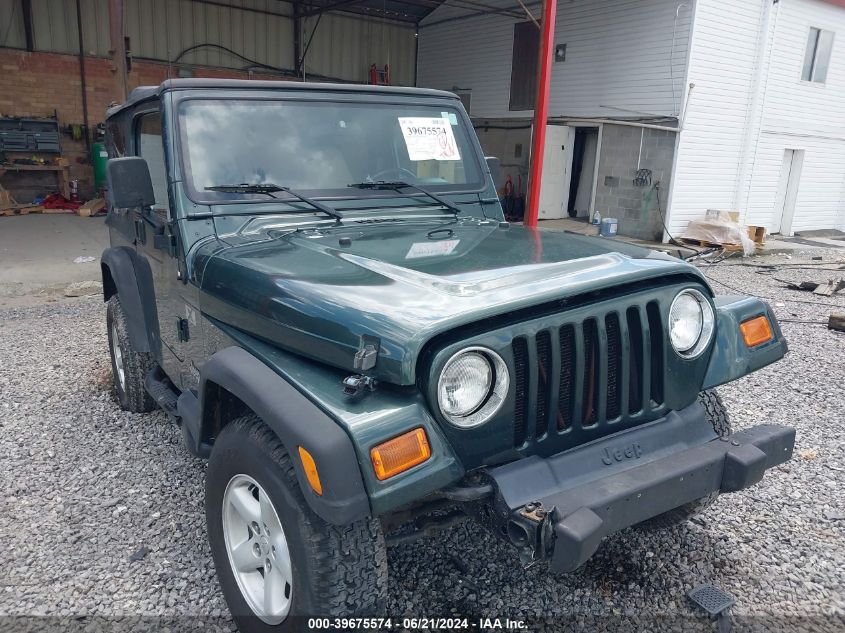 2002 Jeep Wrangler X VIN: 1J4FA39S42P707653 Lot: 39675574