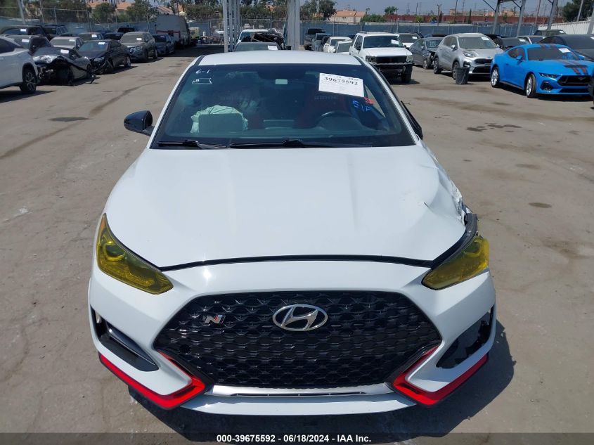 2020 Hyundai Veloster N VIN: KMHT36AHXLU004027 Lot: 39675592