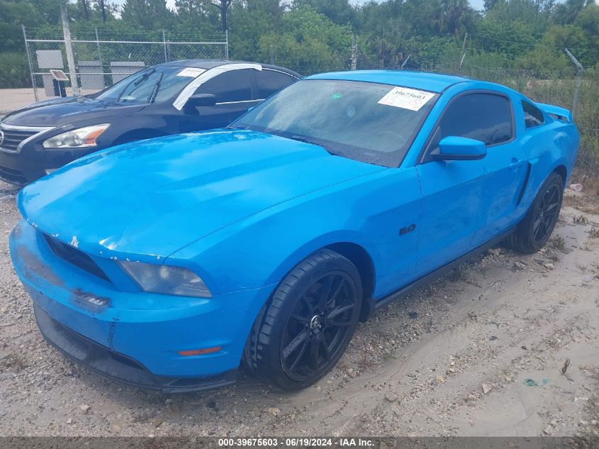 2012 Ford Mustang Gt Premium VIN: 1ZVBP8CFXC5253821 Lot: 39675603