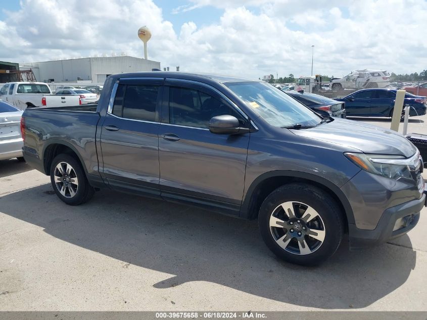 2017 Honda Ridgeline Rtl VIN: 5FPYK2F56HB001850 Lot: 39675658