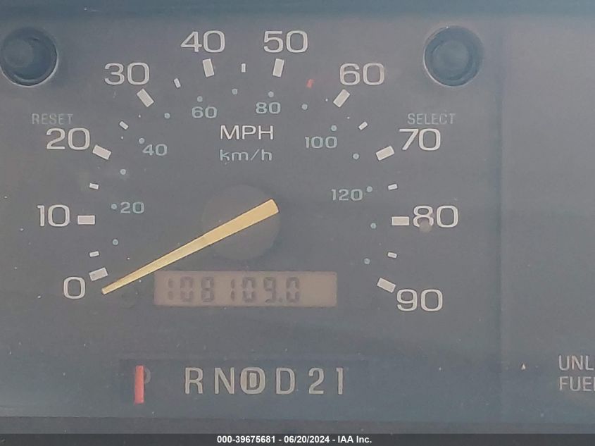 1993 Ford Aerostar VIN: 1FMDA41X3PZA39491 Lot: 39675681