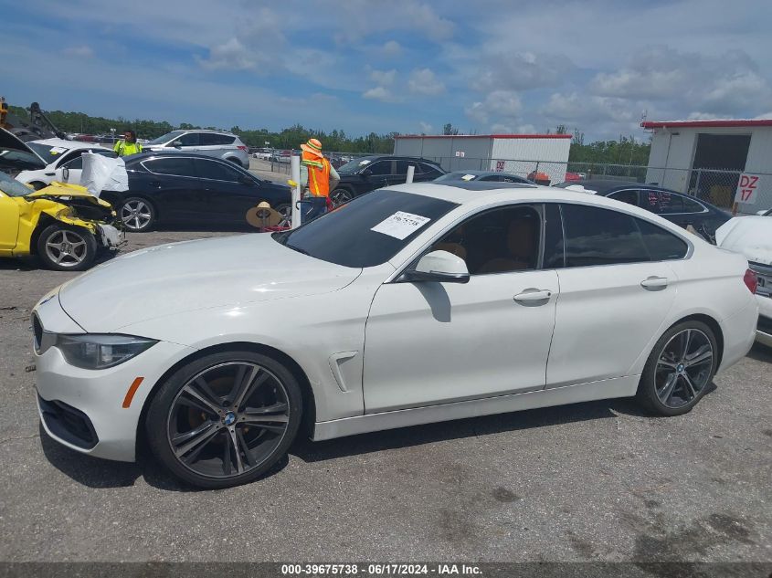 2019 BMW 430I Gran Coupe VIN: WBA4J1C55KBM12575 Lot: 39675738