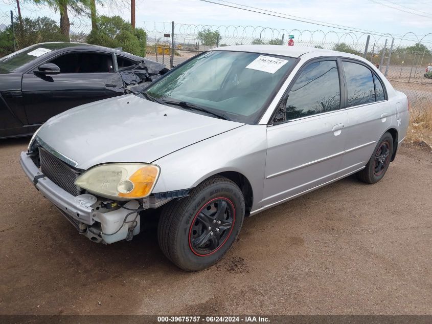 2003 Honda Civic Lx VIN: 1HGES15583L002304 Lot: 39675757