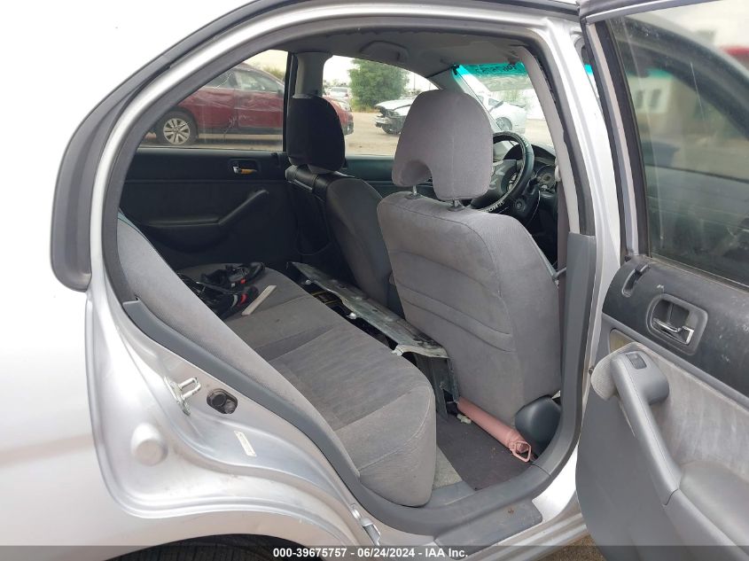 2003 Honda Civic Lx VIN: 1HGES15583L002304 Lot: 39675757