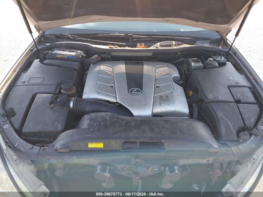 2003 Lexus Ls 430 VIN: JTHBN30F430108740 Lot: 39675773