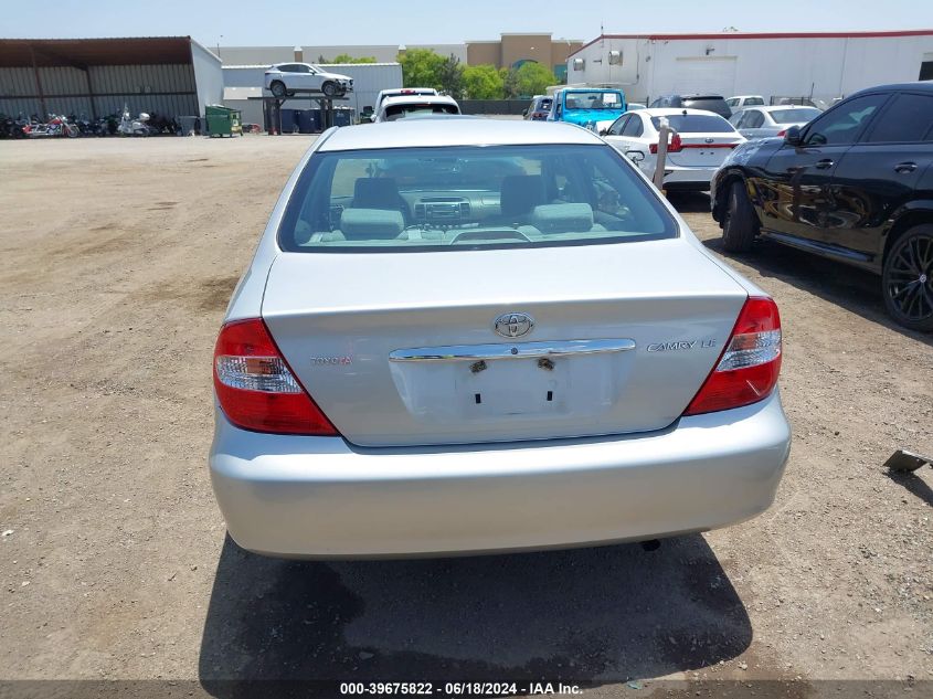 2004 Toyota Camry Le VIN: 4T1BE32K04U343962 Lot: 39675822