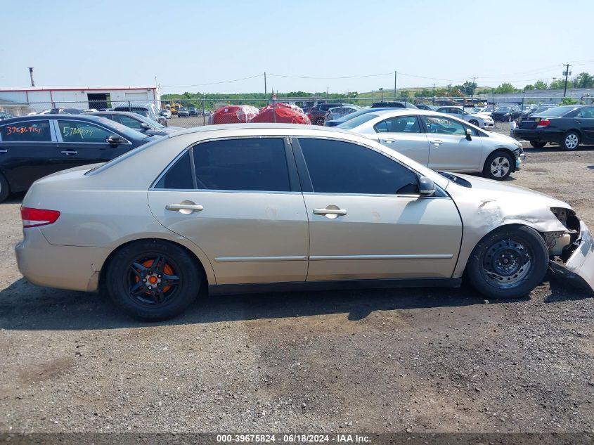 2004 Honda Accord 2.4 Lx VIN: 1HGCM553X4A145887 Lot: 39675824