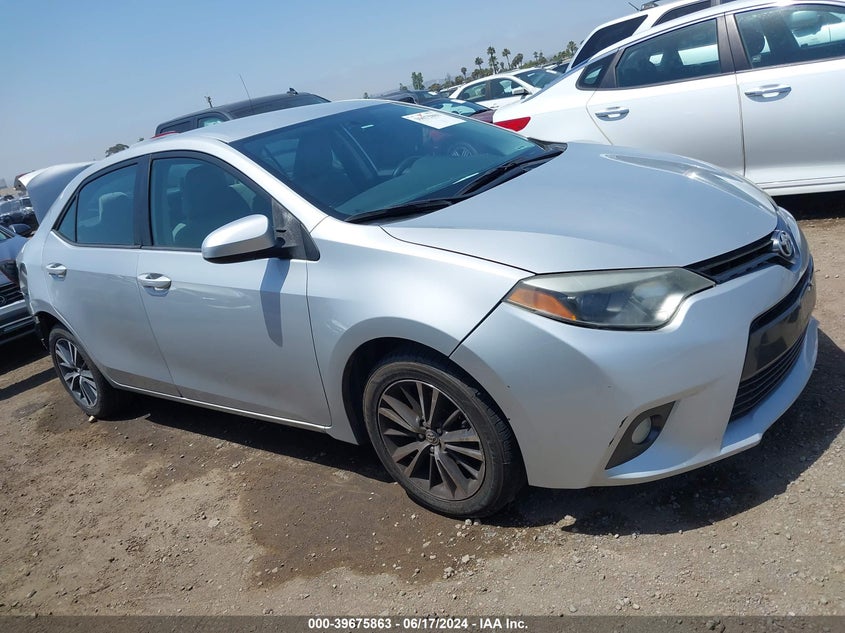 2016 Toyota Corolla Le Plus VIN: 5YFBURHE3GP395504 Lot: 39675863