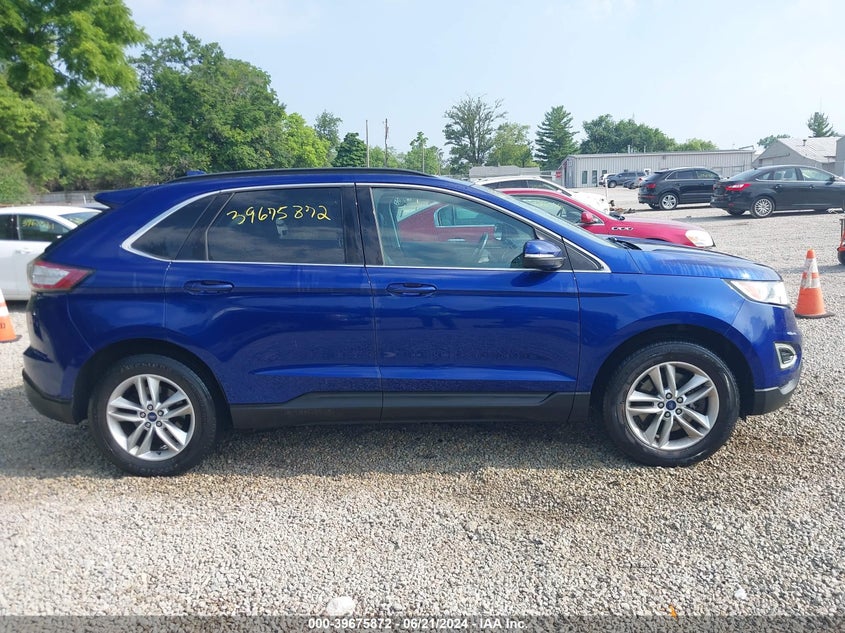 2015 Ford Edge Sel VIN: 2FMTK4J97FBB76834 Lot: 39675872