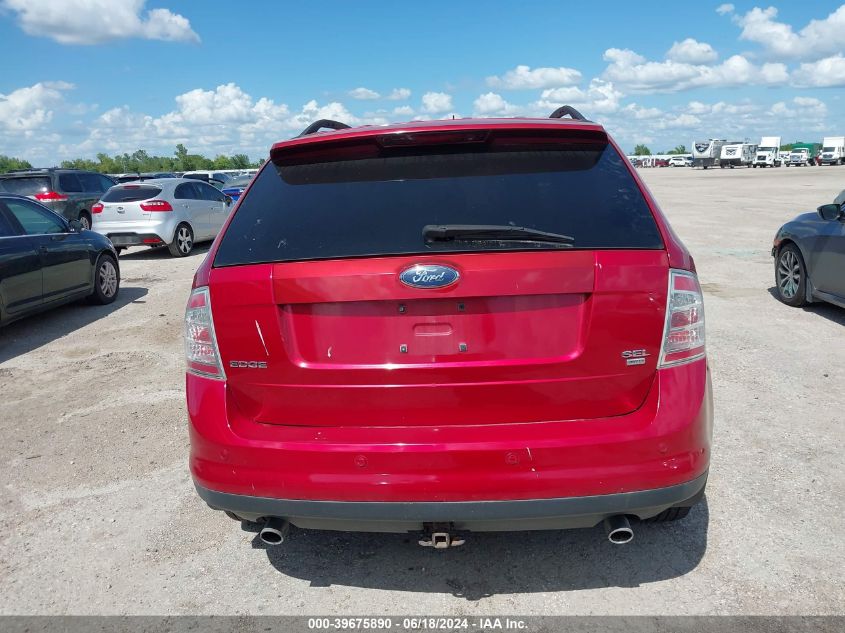 2007 Ford Edge Sel Plus VIN: 2FMDK49C27BA52847 Lot: 39675890
