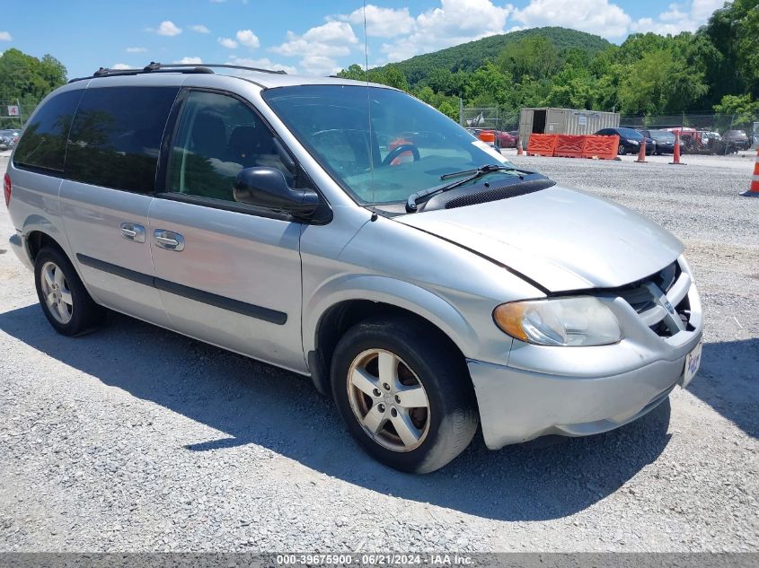 2005 Dodge Caravan Sxt VIN: 1D4GP45R75B407305 Lot: 39675900