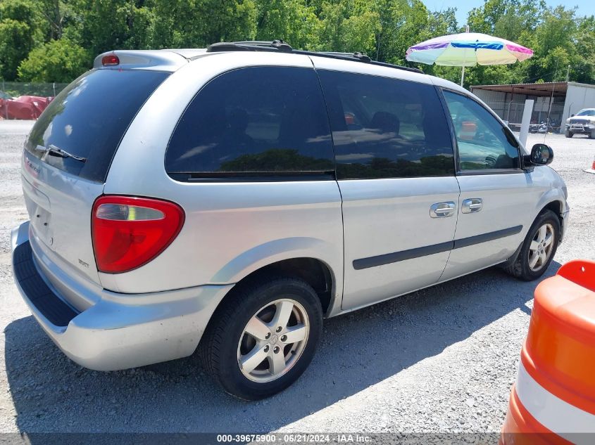 2005 Dodge Caravan Sxt VIN: 1D4GP45R75B407305 Lot: 39675900