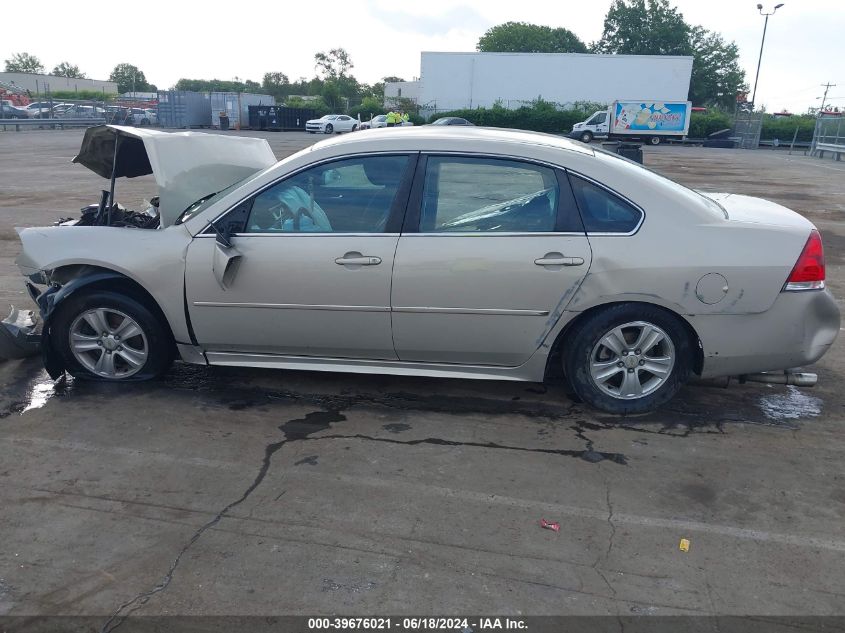 2012 Chevrolet Impala Ls VIN: 2G1WF5E38C1182797 Lot: 39676021