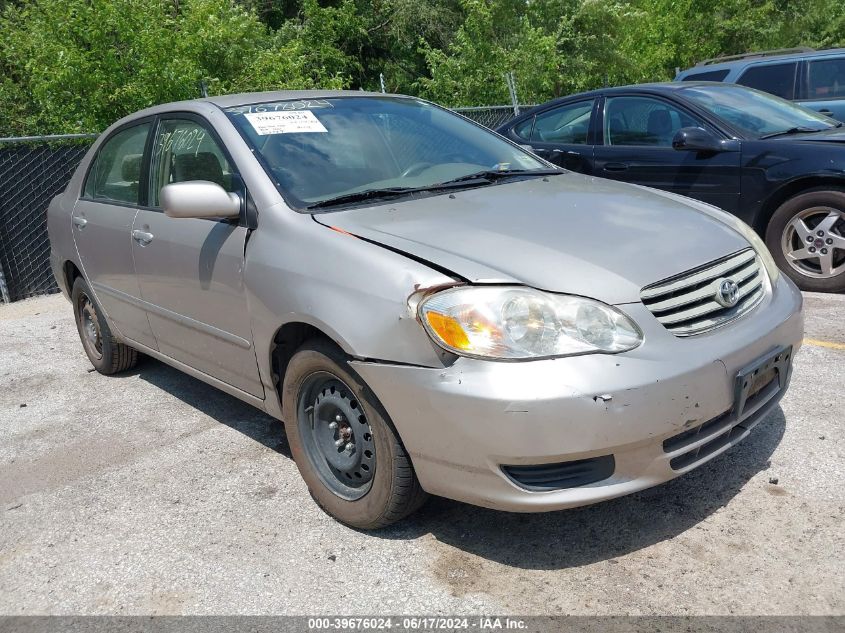 2003 Toyota Corolla Le VIN: 1NXBR32E63Z061239 Lot: 39676024