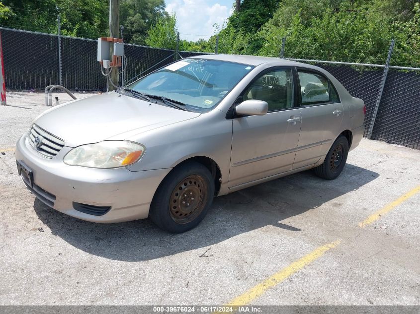 2003 Toyota Corolla Le VIN: 1NXBR32E63Z061239 Lot: 39676024