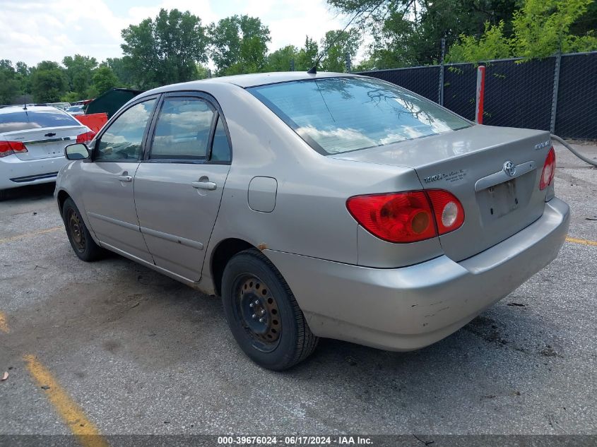 2003 Toyota Corolla Le VIN: 1NXBR32E63Z061239 Lot: 39676024