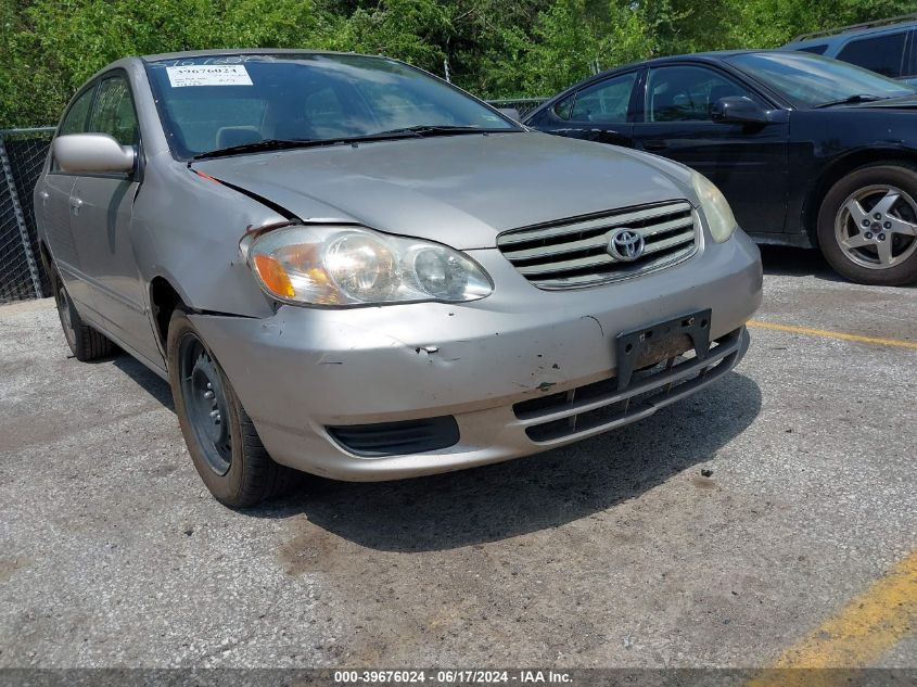 2003 Toyota Corolla Le VIN: 1NXBR32E63Z061239 Lot: 39676024