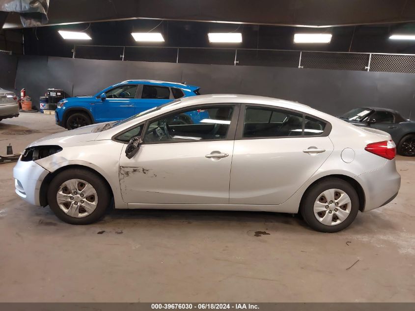 2014 Kia Forte Lx VIN: KNAFK4A62E5189594 Lot: 39676030