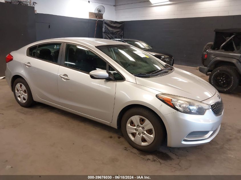 2014 Kia Forte Lx VIN: KNAFK4A62E5189594 Lot: 39676030