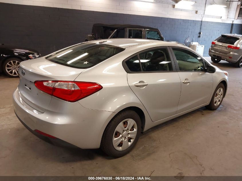 2014 Kia Forte Lx VIN: KNAFK4A62E5189594 Lot: 39676030