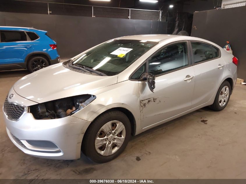 2014 Kia Forte Lx VIN: KNAFK4A62E5189594 Lot: 39676030