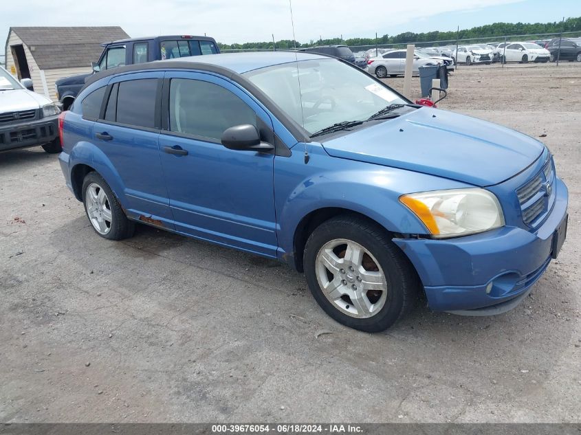 2007 Dodge Caliber Sxt VIN: 1B3HB48B07D592336 Lot: 39676054