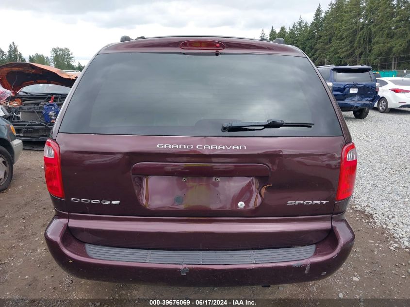 2003 Dodge Grand Caravan Sport VIN: 2D8GP44R73R361487 Lot: 39676069