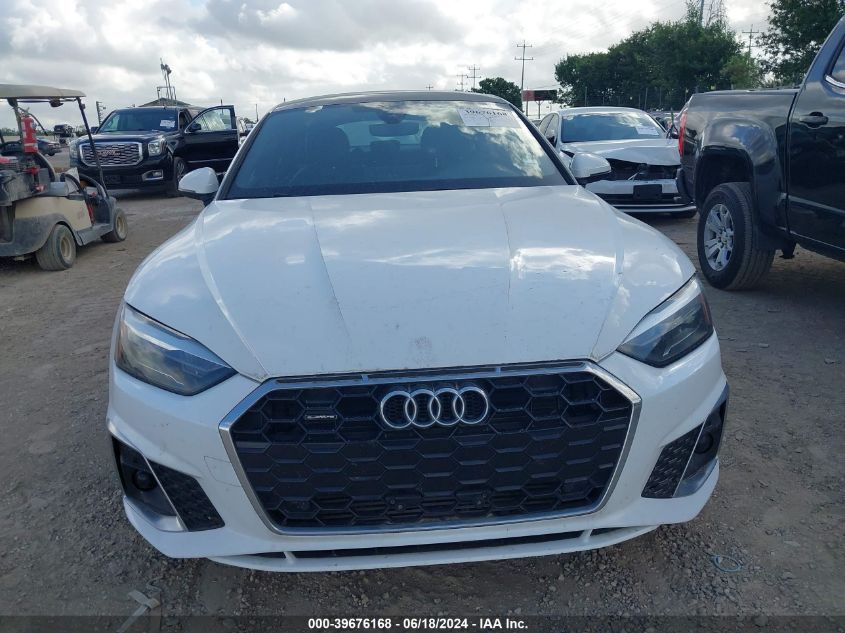 2021 Audi A5 Sportback Premium 45 Tfsi Quattro S Tronic VIN: WAUDACF51MA056318 Lot: 39676168