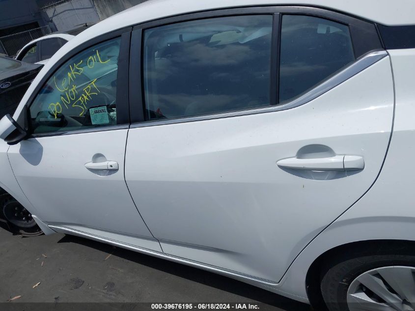 2022 Nissan Sentra S Xtronic Cvt VIN: 3N1AB8BV3NY240634 Lot: 39676195