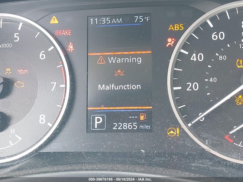 2022 Nissan Sentra S Xtronic Cvt VIN: 3N1AB8BV3NY240634 Lot: 39676195