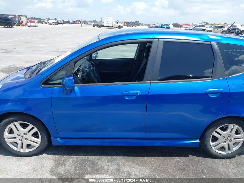2008 Honda Fit Sport VIN: JHMGD38688S018970 Lot: 39676238