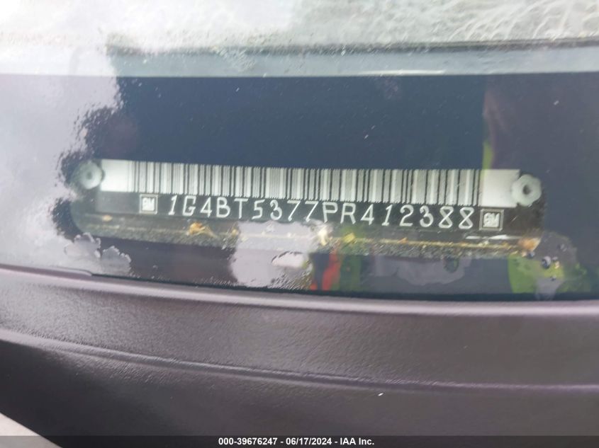 1993 Buick Roadmaster Limited VIN: 1G4BT5377PR412388 Lot: 39676247