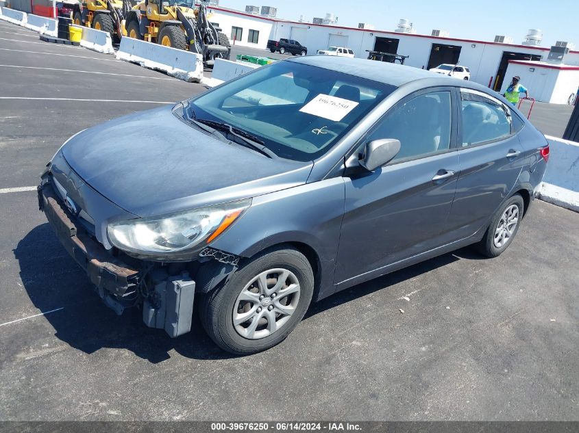 2013 Hyundai Accent Gls VIN: KMHCT4AEXDU394073 Lot: 39676250