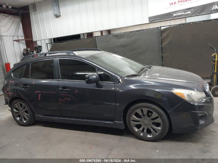 2014 Subaru Impreza 2.0I Sport Premium VIN: JF1GPAL60E8291968 Lot: 39676260