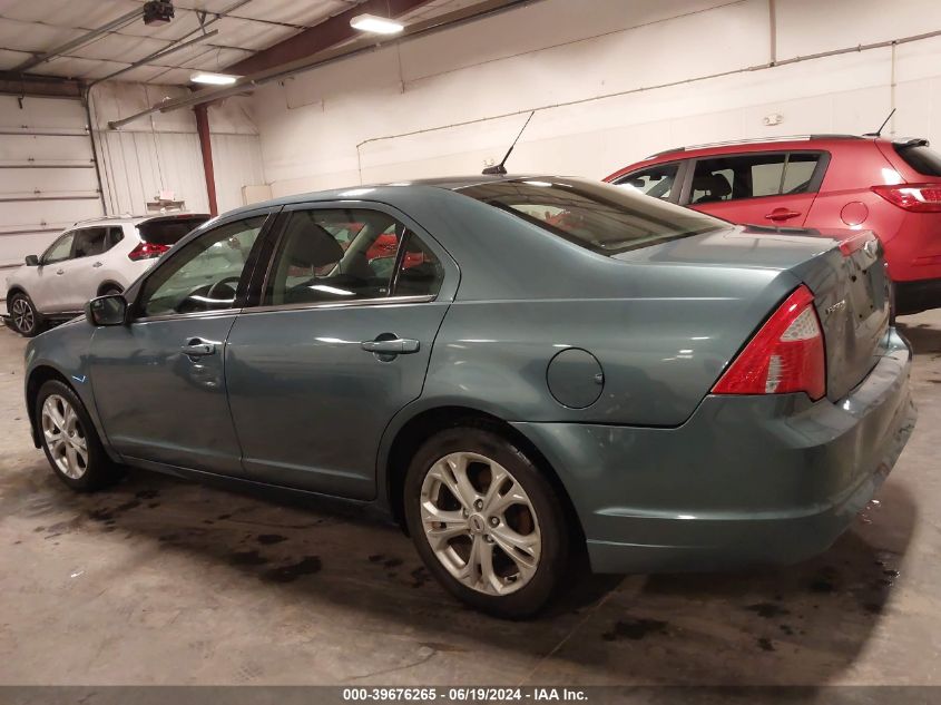 2012 Ford Fusion Se VIN: 3FAHP0HAXCR163938 Lot: 39676265