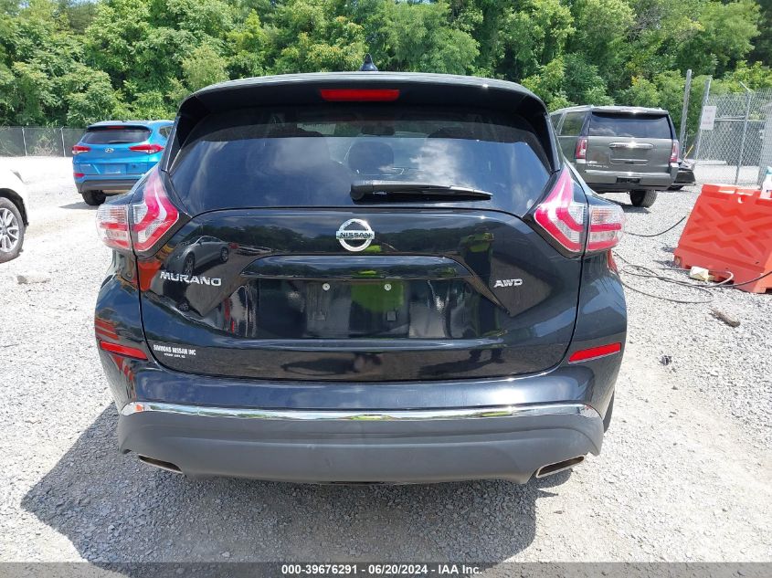 2018 Nissan Murano S VIN: 5N1AZ2MH1JN177923 Lot: 39676291